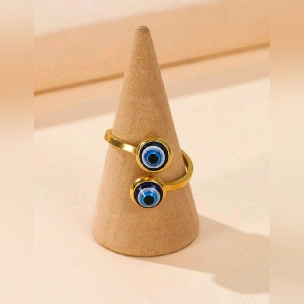 Gold Evil Eye Ring